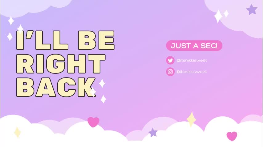 itsnikkisweet Cam Model Chat September 27, 2025