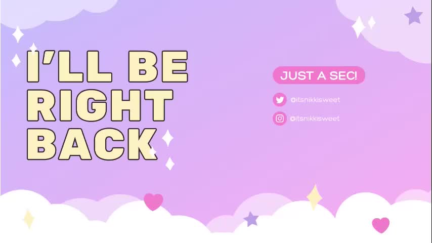 itsnikkisweet Cam Model Chat September 27, 2025