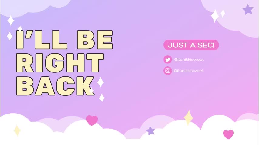 itsnikkisweet Cam Model Chat September 27, 2025