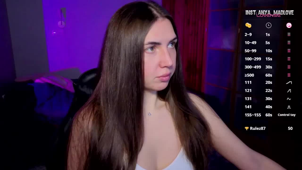 anya_madlove Cam Model Chat October 3, 2025