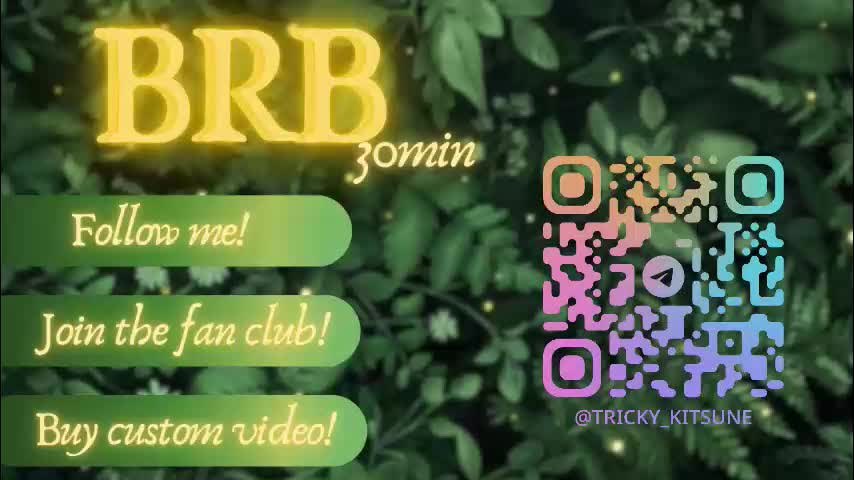 trickykitsune Cam Model Chat October 3, 2025