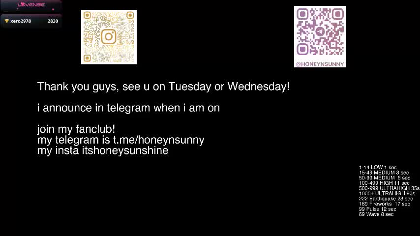 honey_sunshine Cam Model Chat October 4, 2025