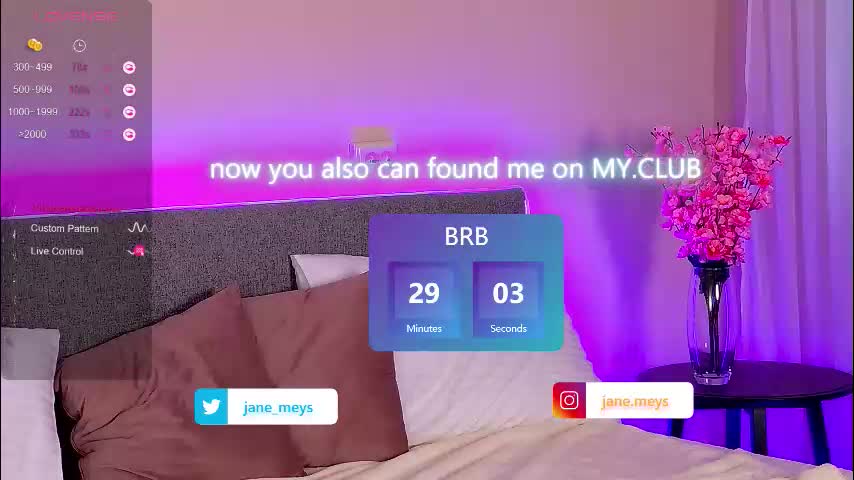 jane_meys Cam Model Chat October 5, 2025