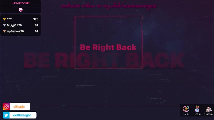 nananevaeragain Cam Model Chat October 9, 2025