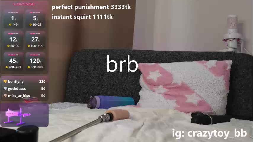 crazytoy_ Cam Model Chat October 12, 2025