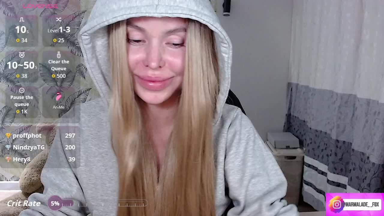 Marmalade_Fox Cam Model Chat October 14, 2025