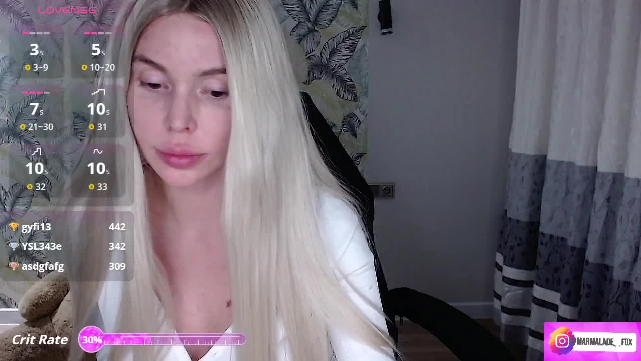 Marmalade_Fox Cam Model Chat October 17, 2025