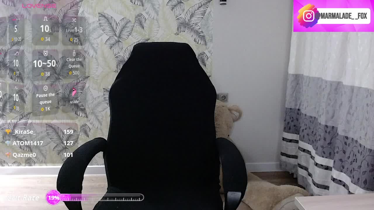 Marmalade_Fox Cam Model Chat October 31, 2025