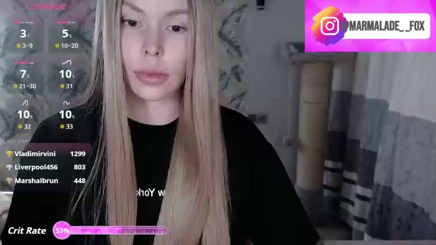 Marmalade_Fox Cam Model Chat March 19, 2026