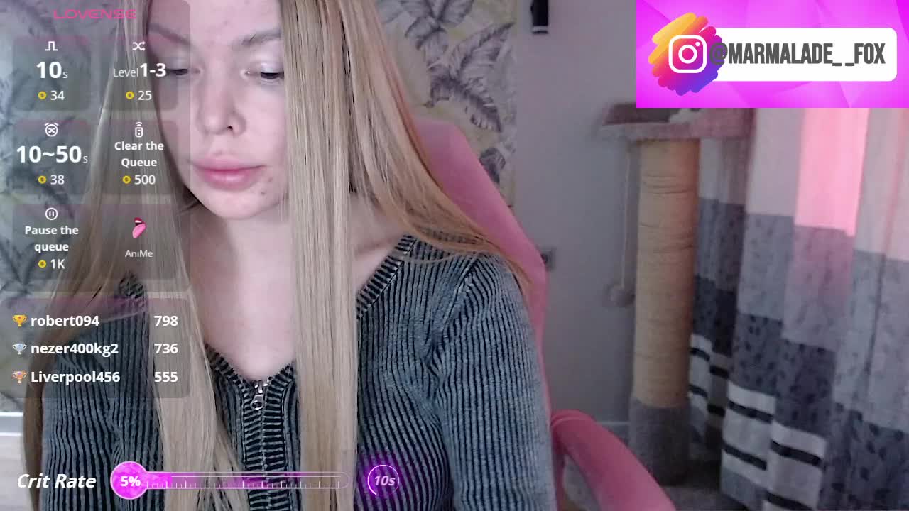 Marmalade_Fox Cam Model Chat March 31, 2026